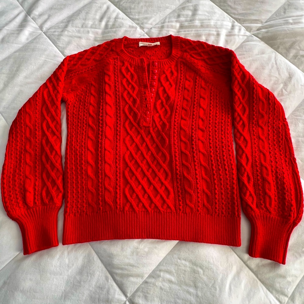 Sézane Bree Jumper in Red, Size XS